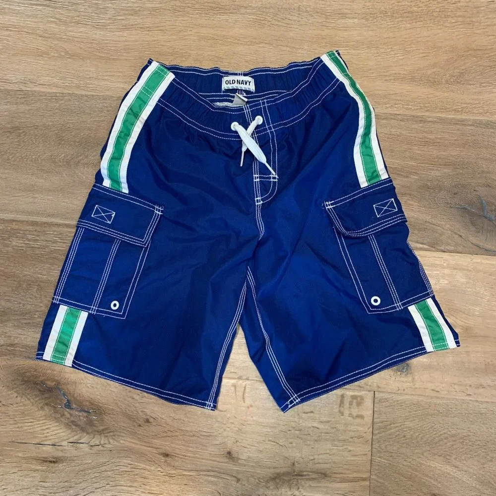 Old Navy Boy's Lined Swim Board Shorts Swim Trunks New